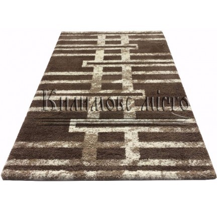 Shaggy carpet MF LOFT 2818A D.Beige-White - высокое качество по лучшей цене в Украине.